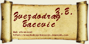 Zvezdodrag Bačević vizit kartica